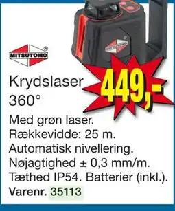 Harald Nyborg Krydslaser 360° tilbud