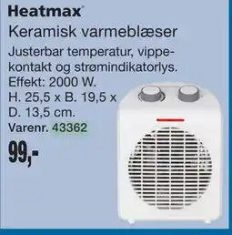 Harald Nyborg Keramisk varmeblæser tilbud