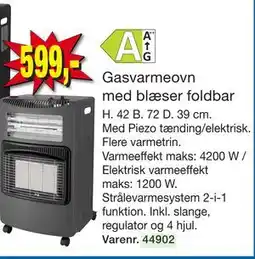 Harald Nyborg Gasvarmeovn med blæser foldbar tilbud