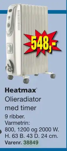 Harald Nyborg Olieradiator med timer tilbud