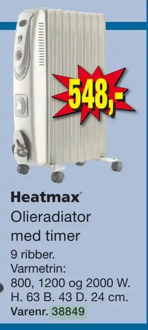 Harald Nyborg Olieradiator med timer tilbud