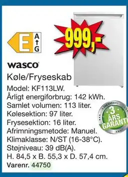 Harald Nyborg Køle/Fryseskab tilbud