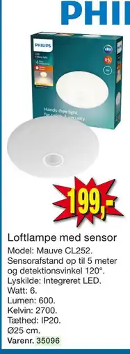 Harald Nyborg Loftlampe med sensor tilbud