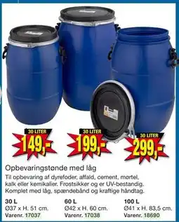 Harald Nyborg Opbevaringstønde med låg tilbud