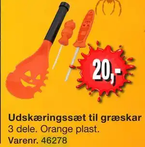 Harald Nyborg Udskæringssæt til græskar tilbud