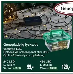 Harald Nyborg Genopladelig lyskæde tilbud