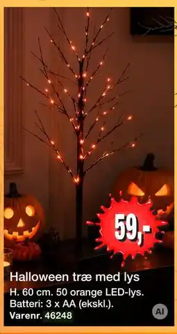 Harald Nyborg Halloween træ med lys tilbud
