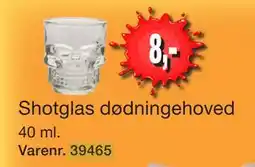 Harald Nyborg Shotglas dødningehoved tilbud