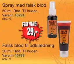 Harald Nyborg Spray med falsk blod tilbud