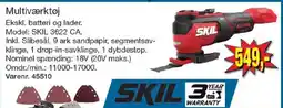 Harald Nyborg Multiværktøj ekskl. batteri og lader. tilbud
