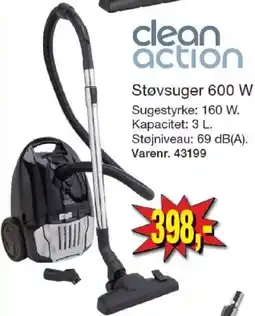 Harald Nyborg Clean action støvsuger 600 w tilbud