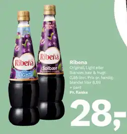 Let-Køb Ribena Solbær tilbud