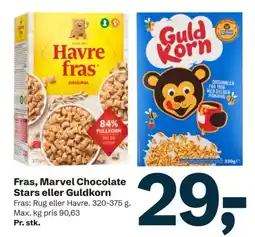 Let-Køb Fras Marvel Chocolate Stars GuldKorn tilbud