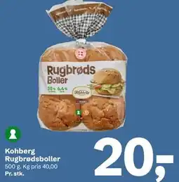 Let-Køb Kohberg Rugbrødsboller tilbud