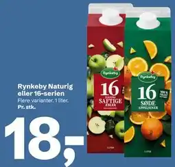 Let-Køb Rynkeby Naturig eller 16-serien tilbud