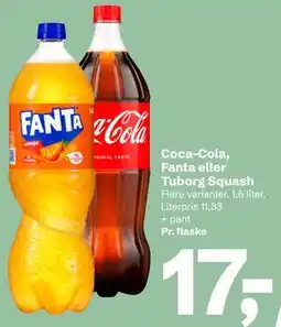 Let-Køb Coca-Cola, Fanta eller Tuborg Squash tilbud