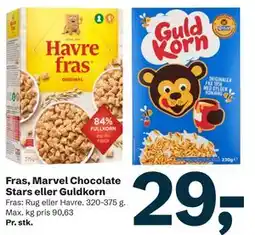 Let-Køb Fras, Marvel Chocolate Stars eller Guldkorn tilbud