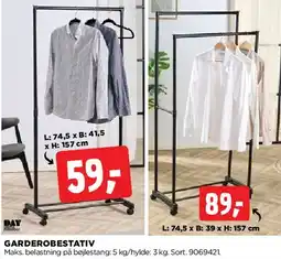 jem & fix Garderobestativ tilbud