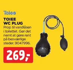 jem & fix Tolees WC plug (afløbsprop) tilbud