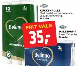 jem & fix Belina køkkenrulle tilbud