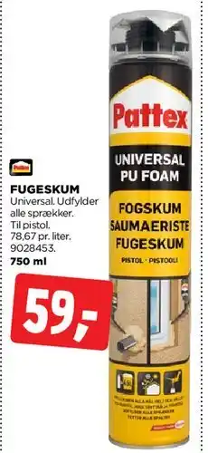 jem & fix Fugeskum (Universal PU Foam) tilbud