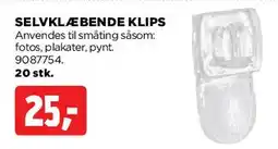 jem & fix Selvklæbende klips tilbud