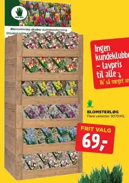jem & fix BLOMSTERLØG tilbud