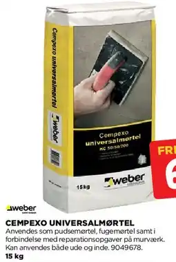 jem & fix CEMPEXO UNIVERSALMØRTEL tilbud
