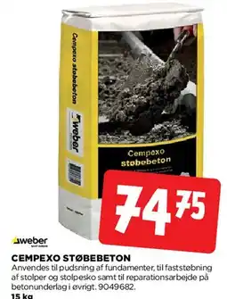 jem & fix CEMPEXO STØBEBETON tilbud