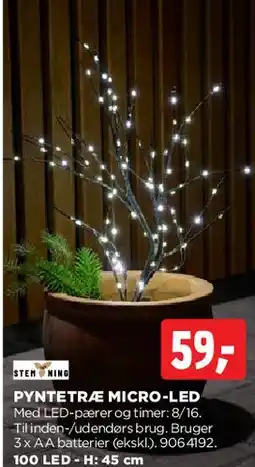 jem & fix Pyntetræ micro-LED tilbud