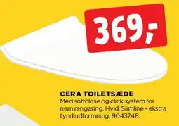 jem & fix Cera toiletsæde (slimline) tilbud