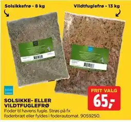 jem & fix SOLSIKKE- ELLER VILDTFUGLEFRØ tilbud