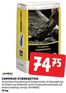 jem & fix CEMPEXO STØBEBETON tilbud