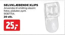 jem & fix SELVKLÆBENDE KLIPS tilbud