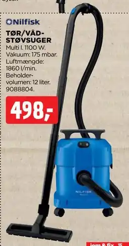 jem & fix TØR/VÅDSTØVSUGER tilbud