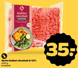 Netto Netto hakket oksekød 8-12% tilbud