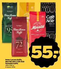 Netto Peter Larsen, Merrild eller Café Noir formalet kaffe tilbud