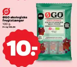 Netto ØGO økologiske frugtstænger tilbud