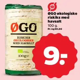 Netto ØGO økologiske riskiks med havsalt tilbud