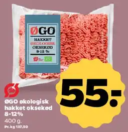 Netto ØGO økologisk hakket oksekød tilbud