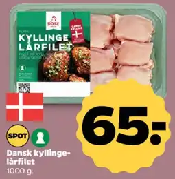Netto Dansk kyllinge lårfilet tilbud