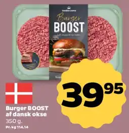Netto Burger BOOST dansk okse tilbud