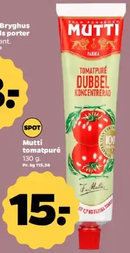 Netto Mutti tomatpuré tilbud