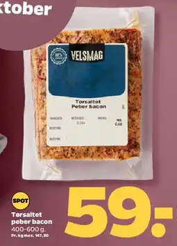 Netto Tørsaltet peber bacon tilbud