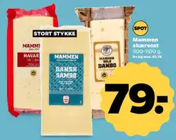 Netto Mammen skæreost (stort stykke) tilbud