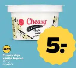Netto Cheasy skyr vanilje top cup tilbud