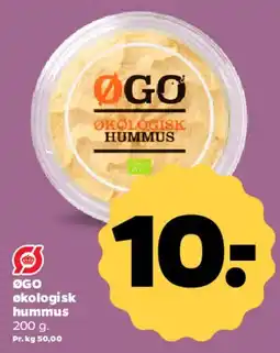 Netto ØGO økologisk hummus tilbud