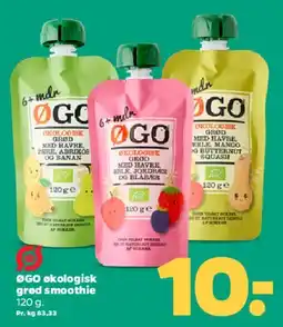 Netto ØGO økologisk grød smoothie tilbud