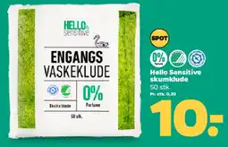 Netto Hello Sensitive engangs vaskeklude tilbud