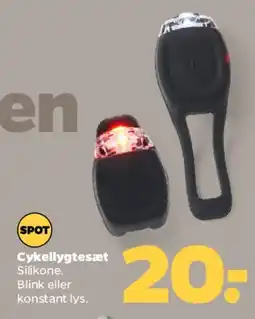 Netto Cykellygtesæt (silikone) tilbud